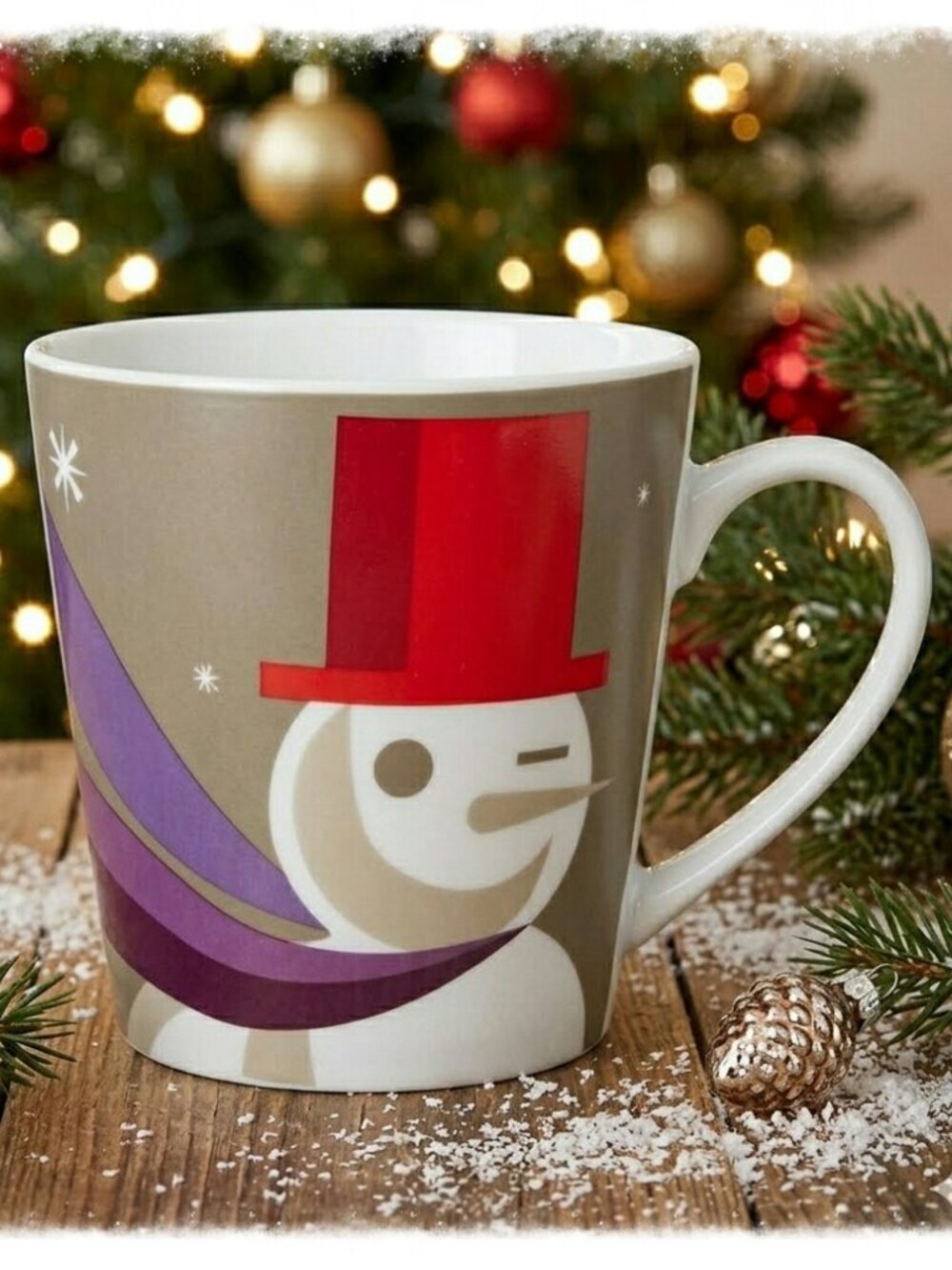 Starbucks 2011 Snowman “When We're Together…” Coffee Tea Cup Mug 16 Oz